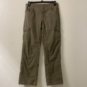 KUHL Light Sage Green Splash Roll-Up Cargo Pants
